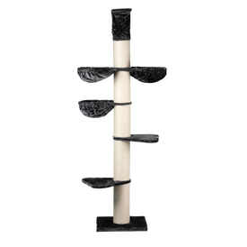 Rascador Maine Coon Tower Plus para gatos color Beige y negro