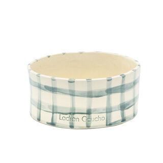 Ladran Gaucho Bowl Vichy Verde para perro