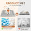 Nobleza Cama Cueva para Gatos y Perros Peque&ntilde;os (50 x 40 cm) - Coj&iacute;n de Peluche Suave y Lavable con Relleno Mullido de Alta Resistencia, Cama T&eacute;rmica Antideslizante para Sof&aacute;, Jaula o Suelo, Gris Talla S, , large indicador imagen numero 5