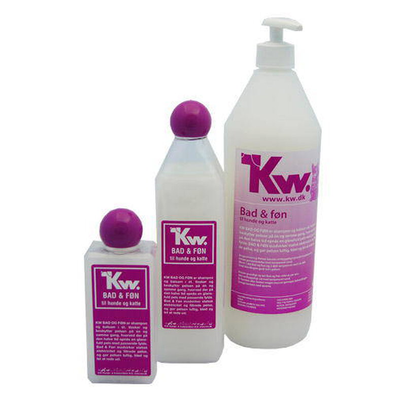 Kw 2 en 1 aceite de visón champú suavizante image number null