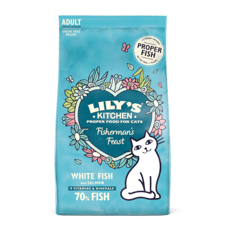 Lily’s Kitchen Pescado blanco pienso para gatos, , large image number null
