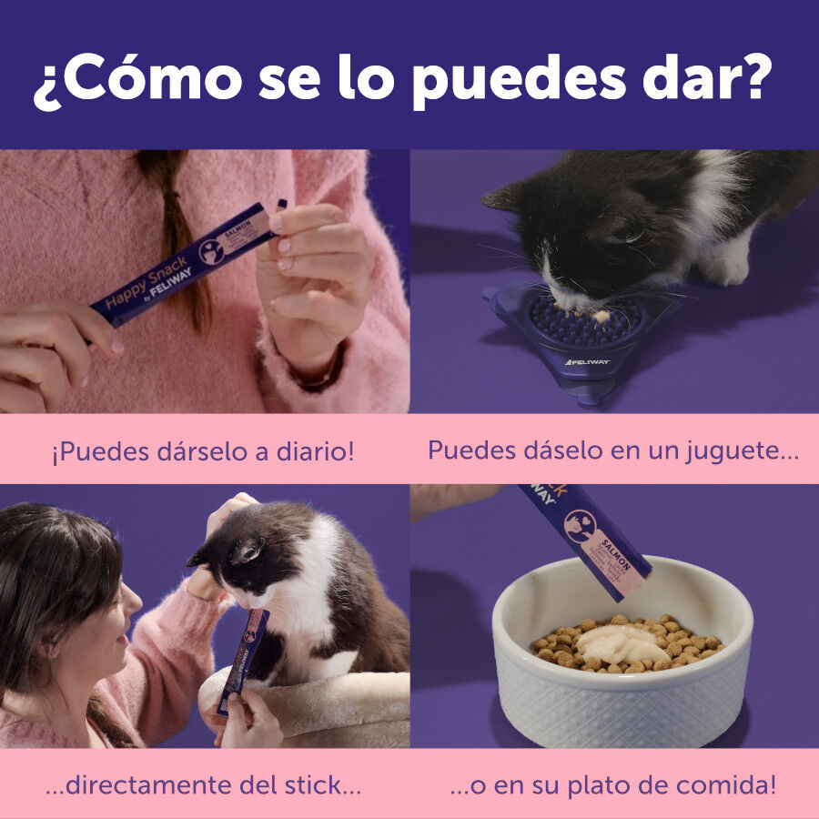 6 barritas Feliway Ceva Happy Snack Salm&oacute;n para gatos, , large Imagen numero 6