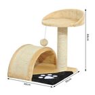 Rascador PawHut cama y arbol para gatos color Crema, , large image number null