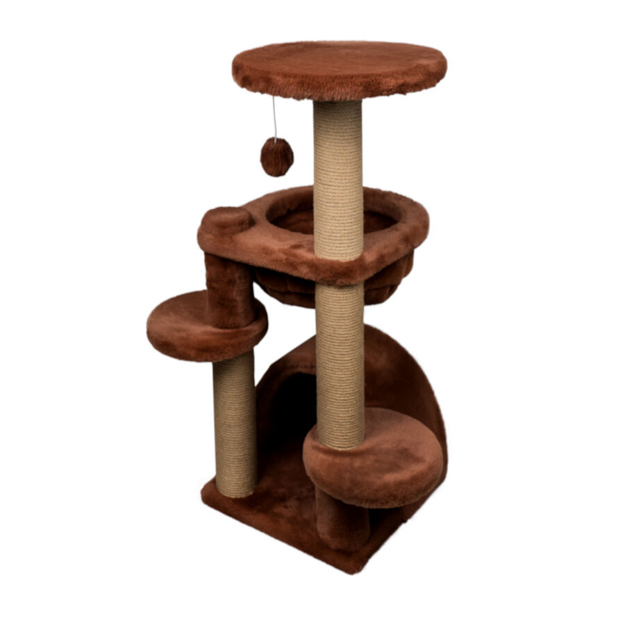 Catshion Amber &Aacute;rbol Rascador con Cueva Canela para gatos, , large Imagen numero 4