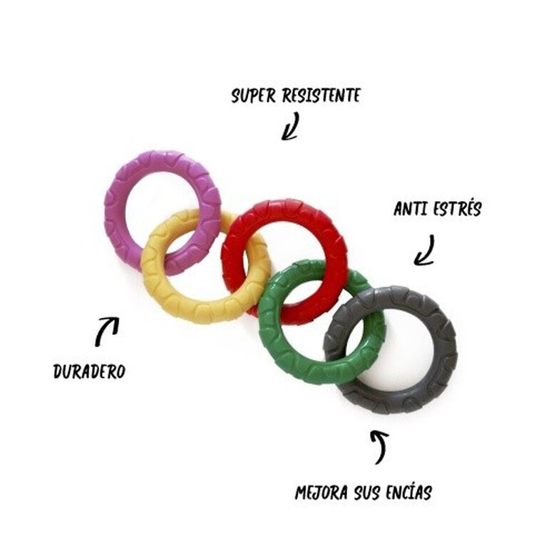 Patasbox aros olímpicos multicolor de peluche para perros , , large image number null