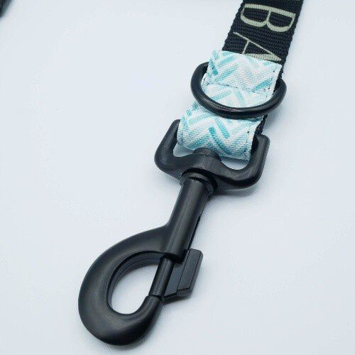 Baona correa amur multiposici&oacute;n de nylon reciclado azul para perros, , large Imagen numero 2