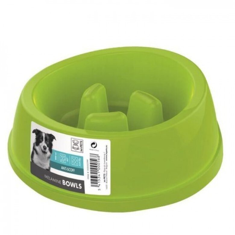Tazón de plástico Melamine para perros color Verde, , large image number null