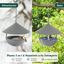 COSTWAY 2 en 1 Comedero para P&aacute;jaros, Comedero Colgante de Metal con C&uacute;pula Resistente a la Intemperie, Gancho y Cuenco de Agua, Comedero para Aves Silvestres, Comedero Exterior para Semillas y Agua, , large indicador imagen numero 3