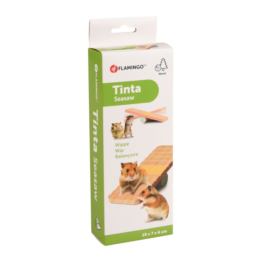 Flamingo Tinta Balancín de Madera para roedores thumbnail