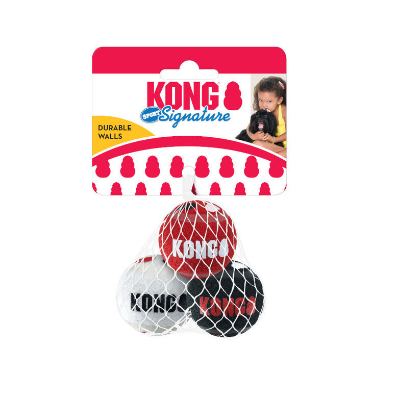 Kong Signature Sport 3-PK Pelotas de tenis para perros, , large image number null