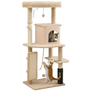 PawHut Árbol Beige para Gatos 