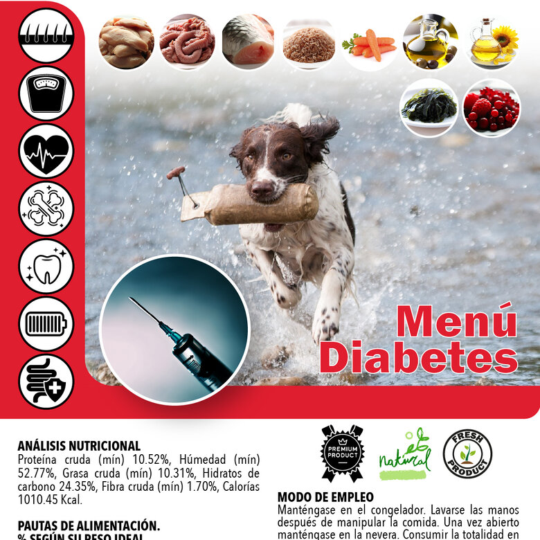Menú Diabetes para perros  Pack 10 unidades, , large image number null