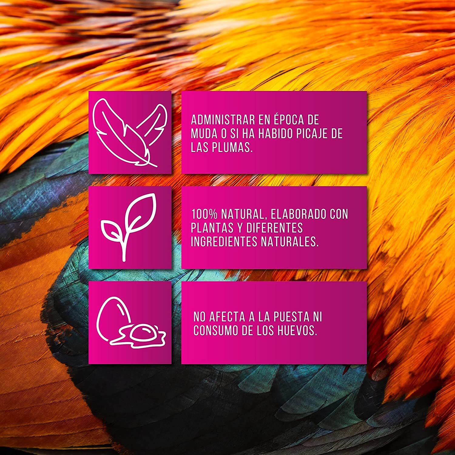 Finca casarejo solupluma vitaminas para la muda de las plumas, , large Imagen numero 2