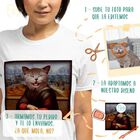 Mascochula camiseta mujer la gioconda personalizada con tu mascota gris oscuro, , large image number null