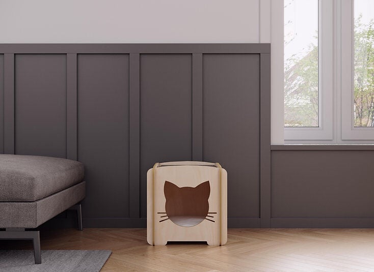 Compact MOB Caseta de Madera para Gato thumbnail