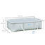 Outsunny Piscina Desmontable Tubular 252x152x65 cm con Depuradora de Cartucho 1200L/H Piscina Rectangular de Exterior para Adultos y Niños 2163L Gris, , large indicador imagen numero 3