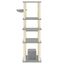 vidaXL Rascador para gatos con postes de sisal gris claro 154 cm, , large indicador imagen numero 3