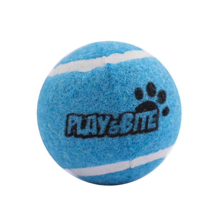 Play & Bite Pelota de Tenis Azul para perros, , large image number null