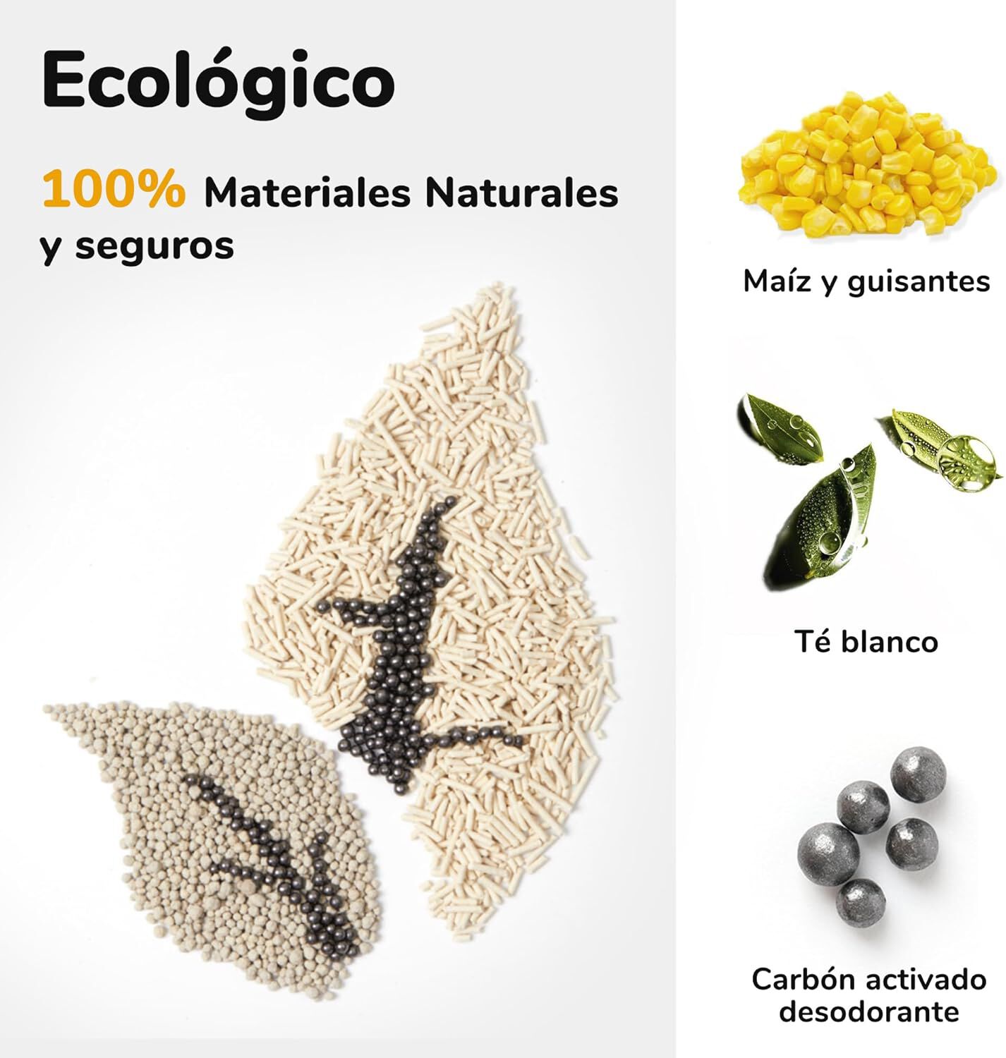 Arena aglomerante para Gatos (Tofu y Bentonita) 10,8 KG (4 Packs x 2,7KG), , large Imagen numero 3