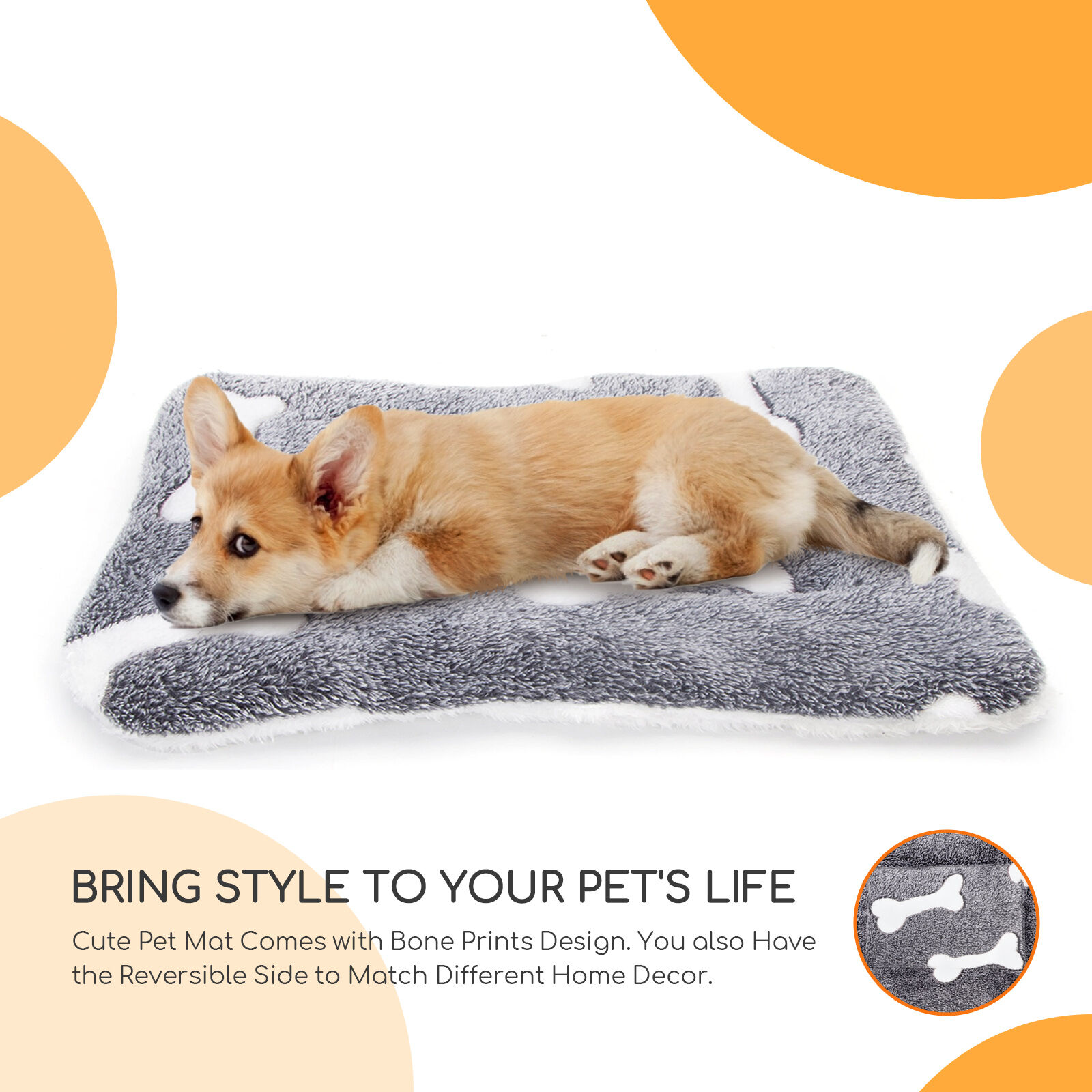 Nobleza Colchonetas para Camas para Perros, Mascotas Lavables a Mano y Lavables a M&aacute;quina Manta para Perros, Mantas C&aacute;lidas De para Gatos y Perros para Camas De Perros, Sof&aacute;s 1 &times; 75 cm, , large Imagen numero 5