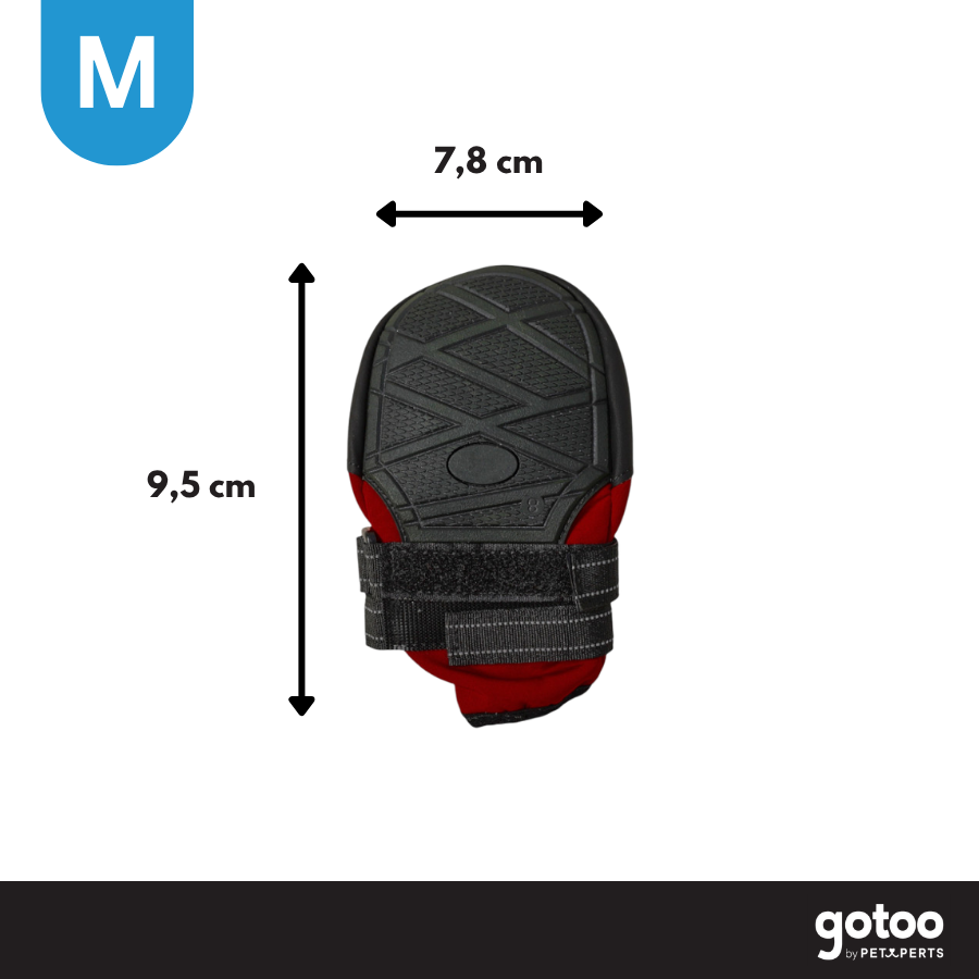 Gotoo Zapatos Rojo y Negro para galgos, , large Imagen numero 4