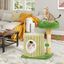 COSTWAY Lindo Árbol para Gatos, Torre Compacta Moderna para Gatos Pequeños con Poste para Rascar de Sisal, Perchero Acolchado, Condominio, Bola Colgante, Casa de Juguete para Gatos de Interior, , large indicador imagen numero 5