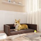 Vidaxl cama de maletero marrón para perros, , large image number null