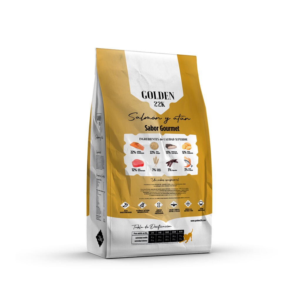 Pienso Golden 22k Adulto Salm&oacute;n y At&uacute;n, , large Imagen numero 2