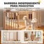 PawHut Barrera para Perro Madera Natural, , large indicador imagen numero 4