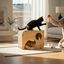  Althea Living - Nido rascador para gatos Carabela, madera y cartón corrugado, , large indicador imagen numero 4