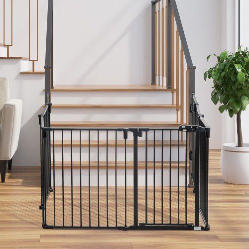 PawHut Parque Plegable de Acero para perros, , large Imagen numero 5