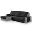 Vipalia Protector Cubresofa Rombos. Negro. Chaise Longue Izquierda 240 cm, , large indicador imagen numero 1