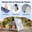 COSTWAY Caseta Perros para Exterior, Casa Plegable de Pl&aacute;stico para Perros con Puerta de Solapa Bloqueable, Ventanas, Base Elevada, Refugio Port&aacute;til Impermeable para Mascotas, 72 x 60 x 68 cm (Azul), , large indicador imagen numero 4
