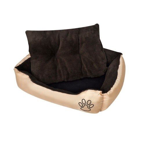 Vidaxl cama acolchada marr&oacute;n para perros, , large Imagen numero 1