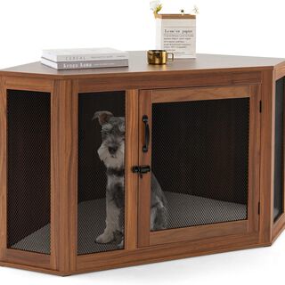 COSTWAY Mueble de Esquina para Mascotas
