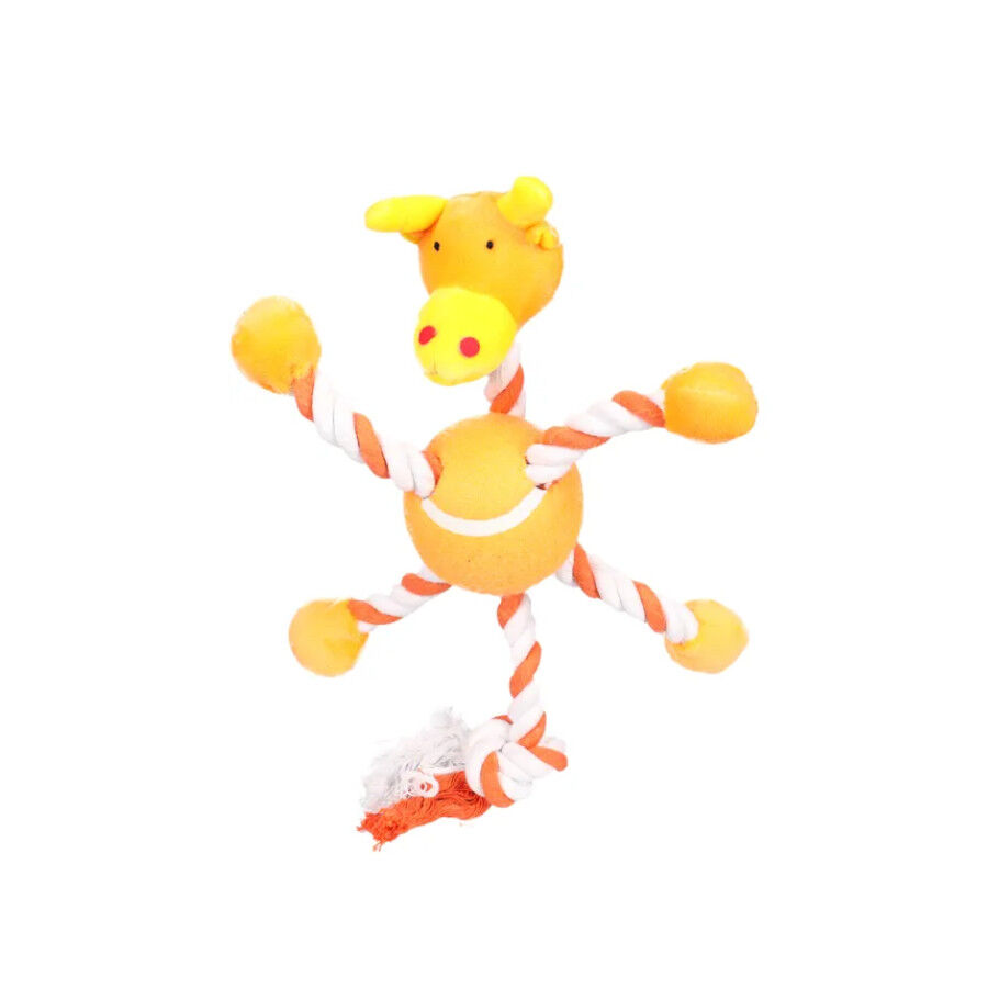 Flamingo Peluche de Pelota con Cuerdas para perros, , large Imagen numero 4