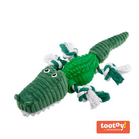Tootoy! Stretch Crocodile Cuddler peluche dispensador de snacks para perros
