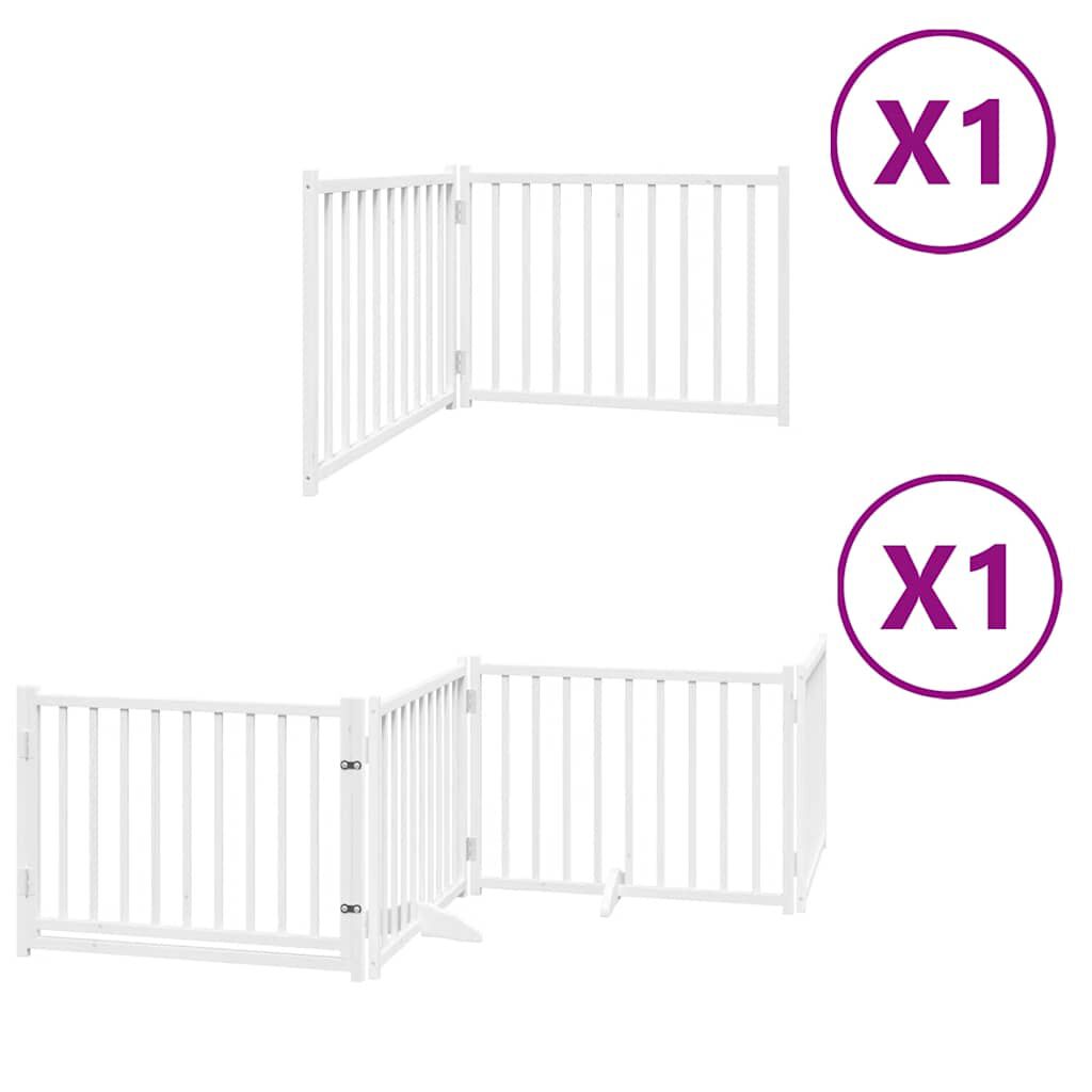 vidaXL Puerta para Perros Plegable Paneles Puerta de Seguridad Madera de &Aacute;lamo, , large Imagen numero 6