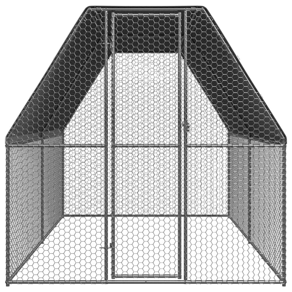 vidaXL Jaula gallinero de acero galvanizado 3x12x2 m, , large Imagen numero 22