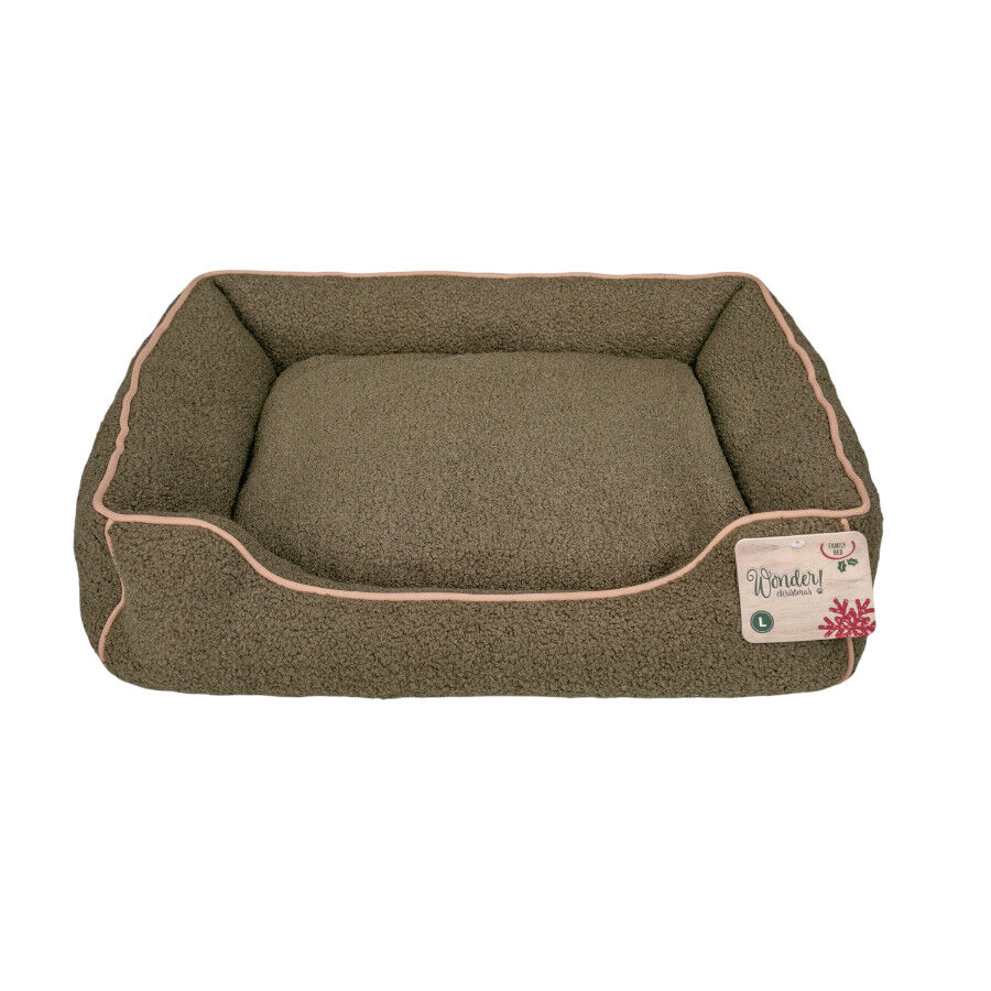 Wonder Christmas Cama Navide&ntilde;a Marr&oacute;n para perros, , large Imagen numero 6