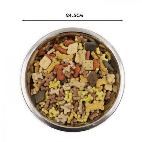 AIME comedero bebedero de acero inoxidable gris para perros, , large Imagen numero 4