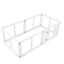 COSTWAY Parque para Cachorros Transparente con Cerradura Doble, Ventosas, F&aacute;cil Montaje, Valla de Seguridad para Perros Convertible para Interior y Exterior, 6 Paneles, , large indicador imagen numero 1