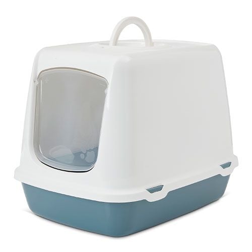 Ibañez Arenero WC Gatos Oscar Azul y Blanco para gatos thumbnail