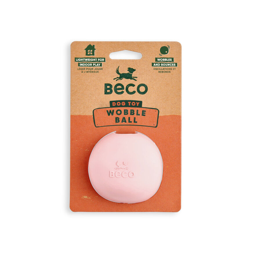 BECO Pelota Portagolosinas de Goma Rosa para perros, , large Imagen numero 5