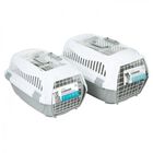 MPets giro carrier jaula de transporte gris y blanco para perros, , large image number null