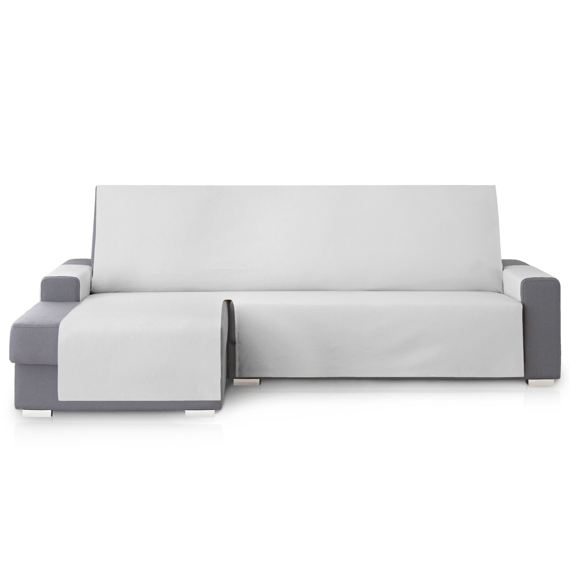 Protector Cubresofa Sofa Chaise Longue Izquierda Extra Royale 290 cm. Color Gris, , large Imagen numero 1