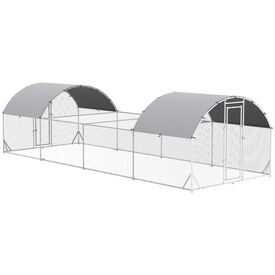 PawHut Gallinero de Acero Galvanizado para Exterior para conejo
