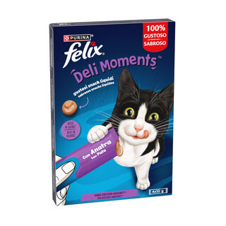 Purina Felix Deli Moments con Pato Snack líquido para gatos