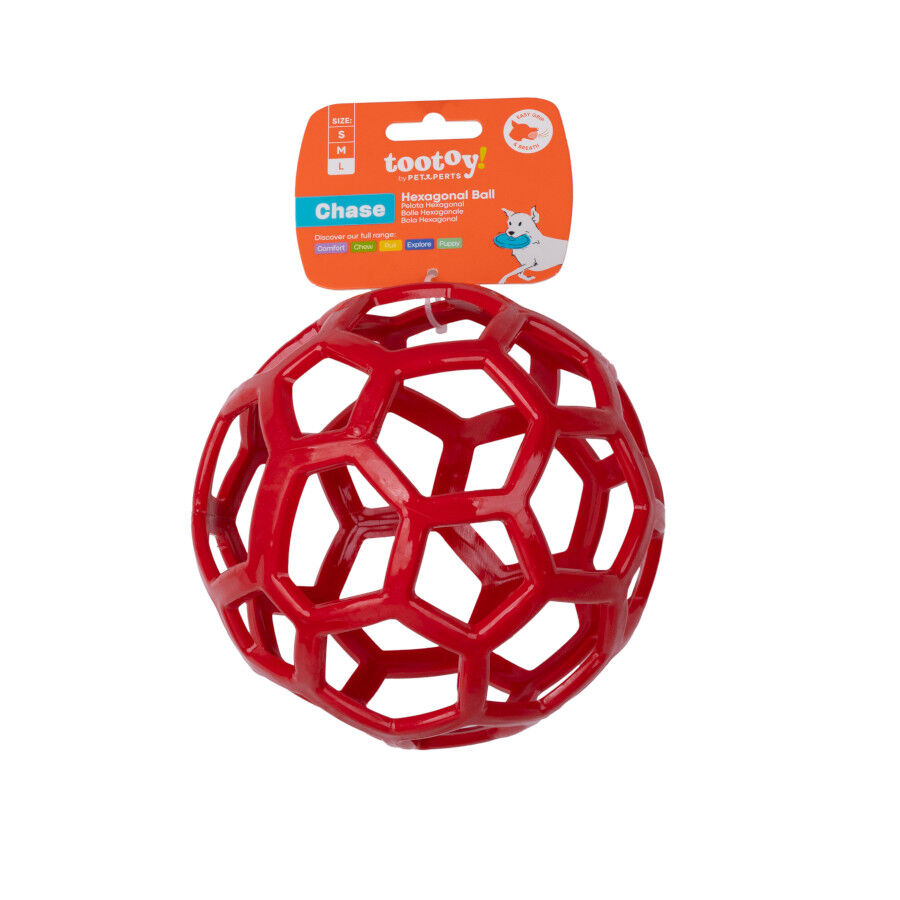 Tootoy! Pelota Easy Grip Hexagonal para perros, , large Imagen numero 6