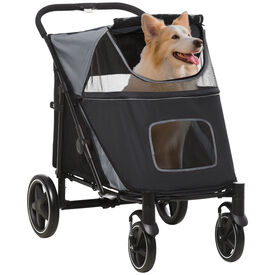 PawHut Cochecito para Mascotas Gris